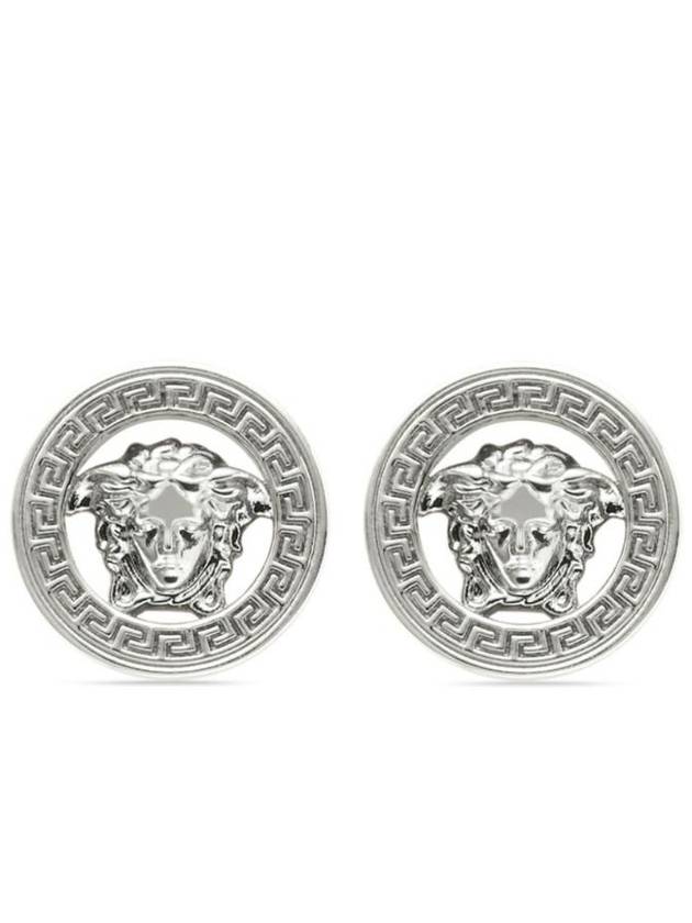 Medusa Earrings Silver - VERSACE - BALAAN 1