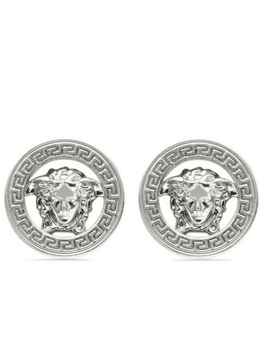 Medusa Earrings Silver - VERSACE - BALAAN 1