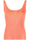 Laundry Logo Print Sleeveless Orange - OFF WHITE - BALAAN 1