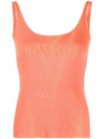 Laundry Logo Print Sleeveless Orange - OFF WHITE - BALAAN 1