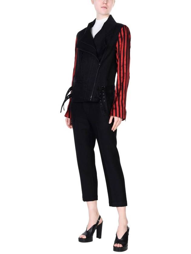 ann demeulemeester Wainwright RUBYBLACK biker jacket - ANN DEMEULEMEESTER - BALAAN 3