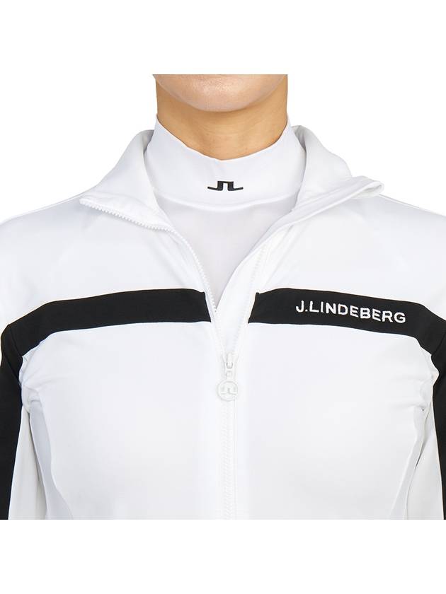 Janice Full Zip-up Jacket White - J.LINDEBERG - BALAAN 9