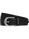 Harness Buckle 38mm Leather Belt Black - COACH - BALAAN 1
