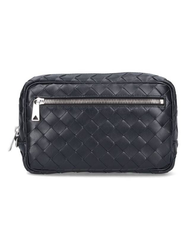 Bottega Veneta Intrecciato Small Pouch With Wristlet - BOTTEGA VENETA - BALAAN 3