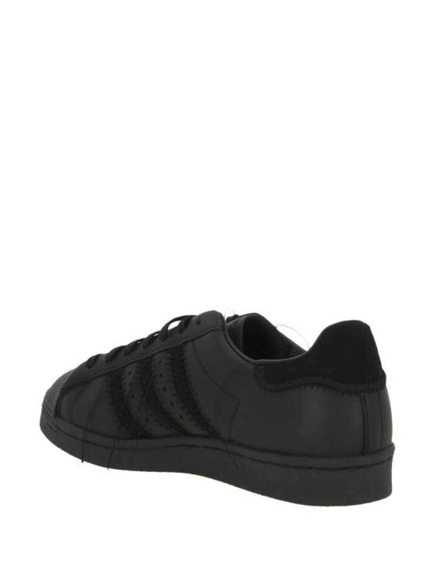 Superstar Leather Low Top Sneakers Black - Y-3 - BALAAN 4