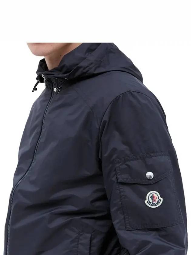 Etiache Rain Hooded Zip Up Blue - MONCLER - BALAAN 3