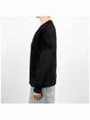 117094 W 0001 BLACK Shaggy Cardigan - STUSSY - BALAAN 3