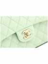 Mint Gold CC Classic Caviar Small Chain Flap Bag - CHANEL - BALAAN 4