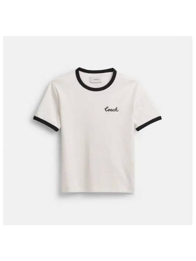 Signature Ringer T Shirt CS612 WHT - COACH - BALAAN 1