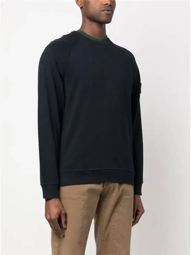 OLD Treatment Wappen Patch Crew Neck Sweatshirt Navy - STONE ISLAND - BALAAN 4