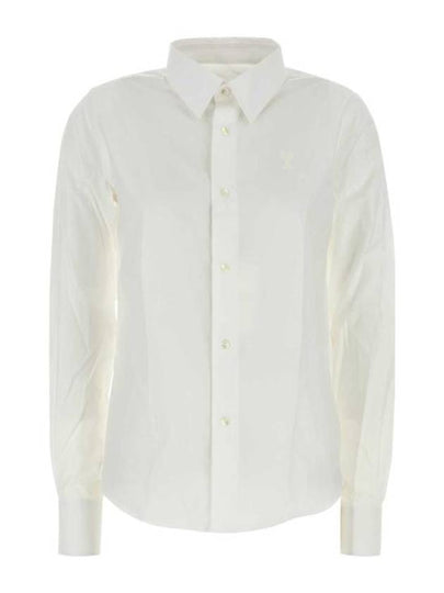 De Coeur Poplin Classic Shirt White - AMI - BALAAN 2