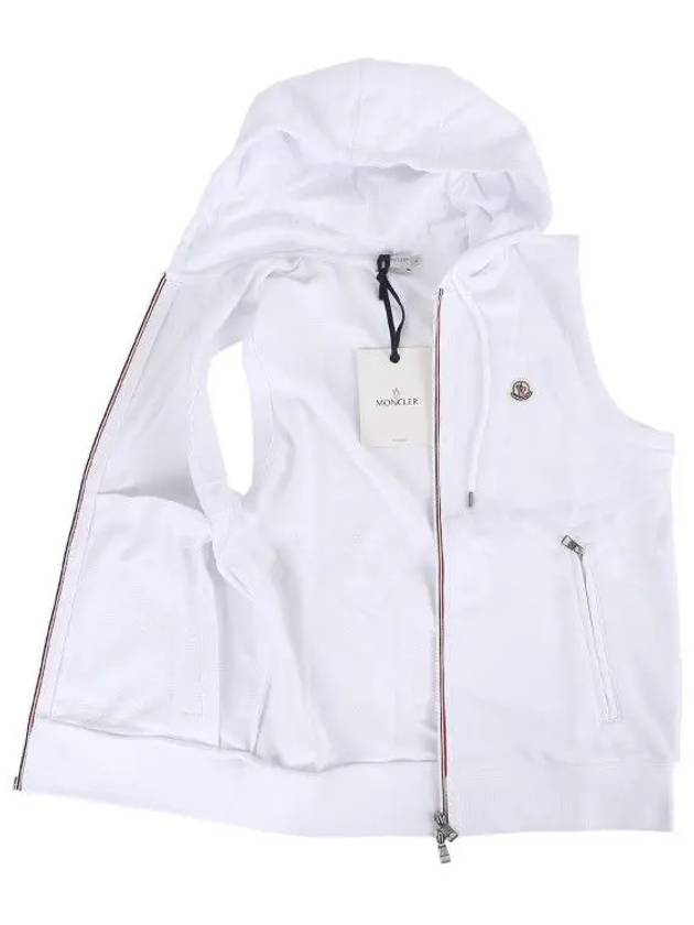 8431300 80065 001 White Hooded Vest - MONCLER - BALAAN 4