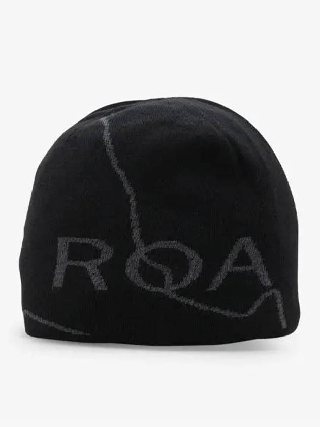 Logo Wool Beanie RBUW202YA02 BLK0001 - ROA - BALAAN 2