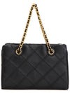 Mini Fleming Soft Chain Tote Bag Black - TORY BURCH - BALAAN 5