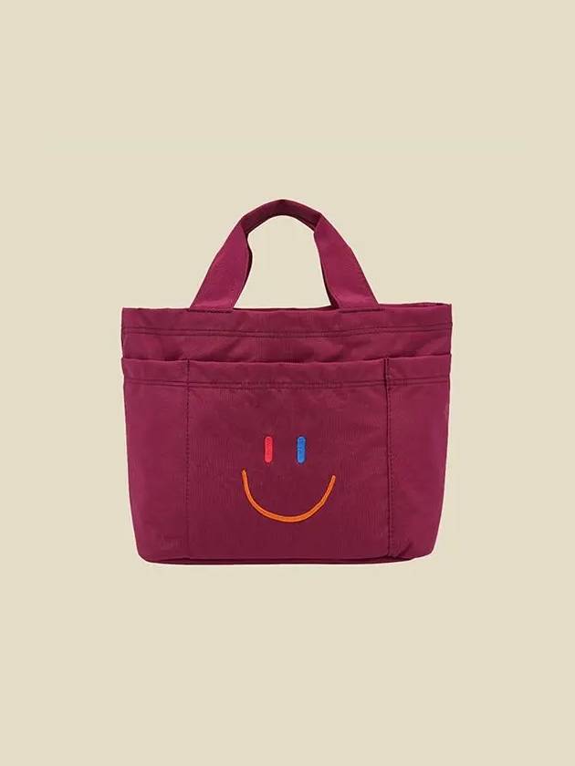 LaLa Cart Tote Bag Wine - LALA SMILE - BALAAN 8