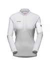 Women's Aenergy Light ML Half Zip Full Long Sleeve T-Shirt White - MAMMUT - BALAAN 1