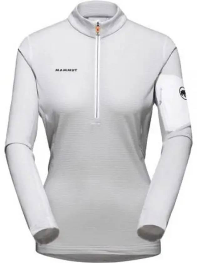 Women's Aenergy Light ML Half Zip Full Long Sleeve T-Shirt White - MAMMUT - BALAAN 2