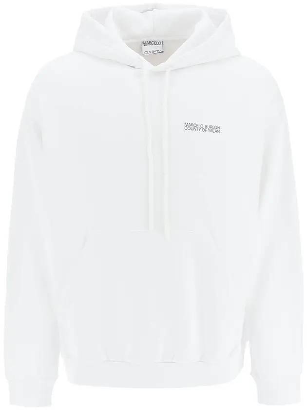 cross motif hood white - MARCELO BURLON - BALAAN 1