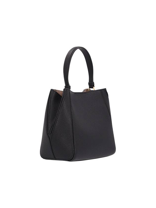 Mcgraw Logo Small Bucket Bag Black - TORY BURCH - BALAAN 3