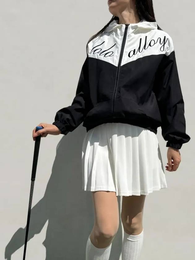 Women s Golf Windbreaker Jumper Easy Fit Lettering Hooded Zip Up Wear - LOLOALLOY - BALAAN 2