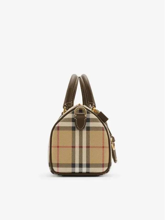 Mini Check Bowling Shoulder Bag Beige - BURBERRY - BALAAN 5