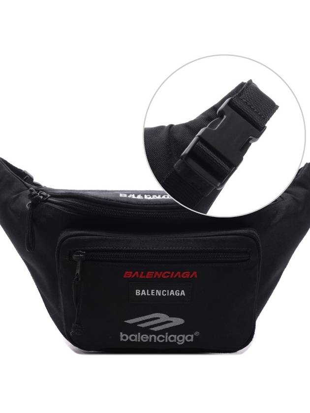 Explorer Logo Belt Bag Black - BALENCIAGA - BALAAN 2