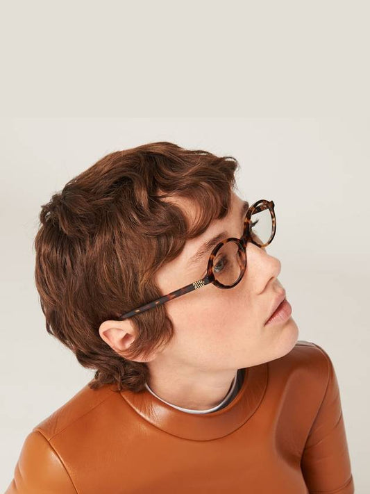 Eyewear Regard Tortoiseshell Acetate Frame Eyeglasses Honey - MIU MIU - BALAAN 2