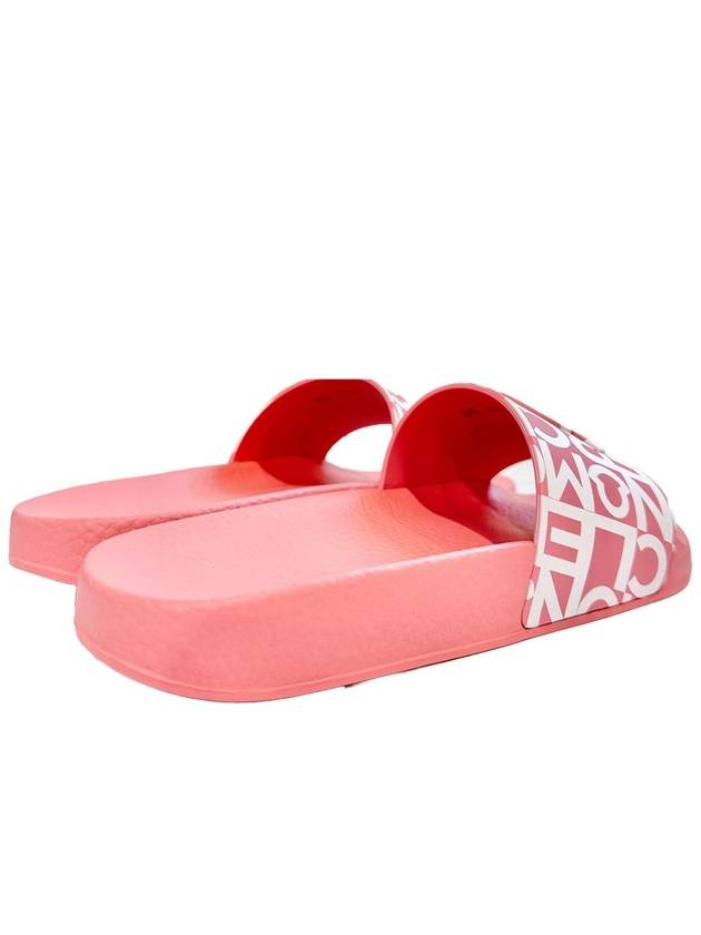 Jeanne Logo Print Slippers Pink - MONCLER - BALAAN 3