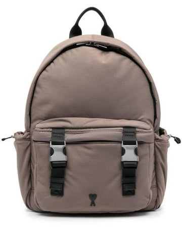 De Coeur Backpack Dark Taupe - AMI - BALAAN 1