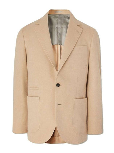 Unstructured Camel Hair Pocket Blazer Jacket Beige - BRUNELLO CUCINELLI - BALAAN 1