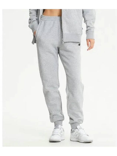 Classic Fleece Track Pants Melange Grey - NEW BALANCE - BALAAN 2