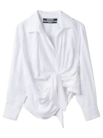 Jacquemus La Chemise Bahia Shirt White - JACQUEMUS - BALAAN 1