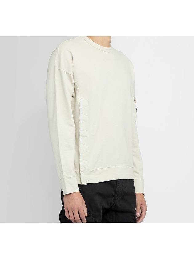 Lens Wappen Sweatshirt Ivory - CP COMPANY - BALAAN 4