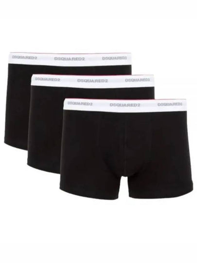 Men's Cotton Boxer Briefs 3 Pack Black - DSQUARED2 - BALAAN 2