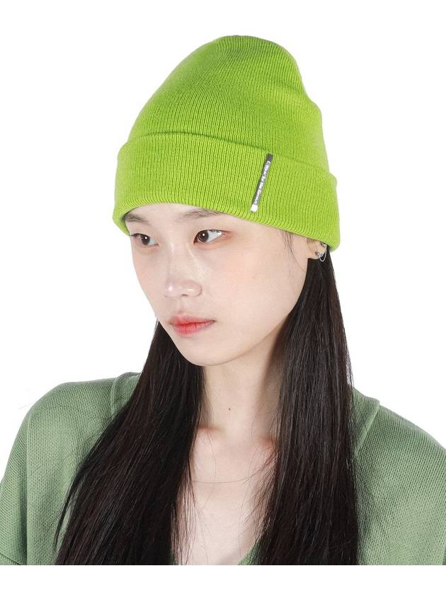 Metal Label Beanie Light Green - C WEAR BY THE GENIUS - BALAAN 4