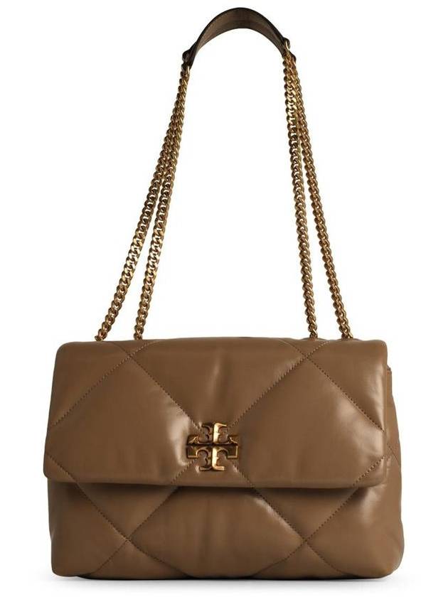 Tory Burch 'Kira' Beige Leather Crossbody Bag - TORY BURCH - BALAAN 1