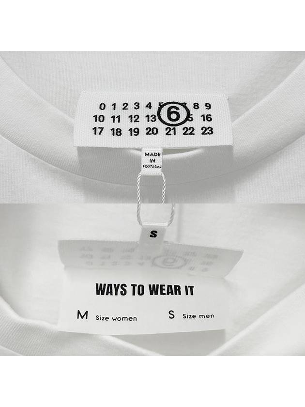 Logo Crew Neck Short Sleeve T-Shirt White - MAISON MARGIELA - BALAAN 6