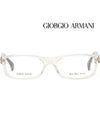 Armani glasses frame GA866 O4L transparent square horn frame - GIORGIO ARMANI - BALAAN 3