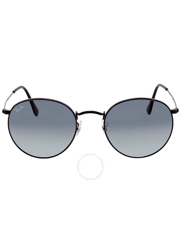 Ray Ban Round Flat Lenses Grey Gradient Unisex Sunglasses RB3447N 002/71 53 - RAY-BAN - BALAAN 1