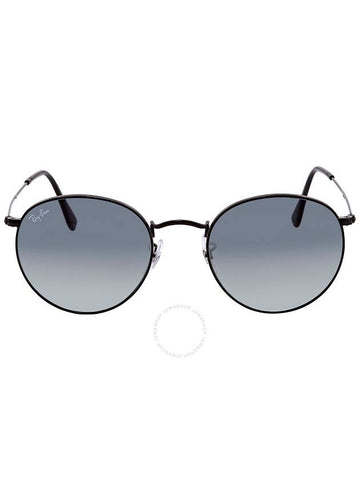 Ray Ban Round Flat Lenses Grey Gradient Unisex Sunglasses RB3447N 002/71 53 - RAY-BAN - BALAAN 1