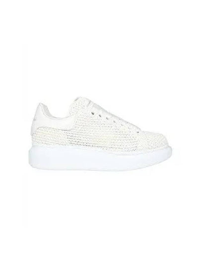 Round Toe Knitted Low Top Sneakers White - ALEXANDER MCQUEEN - BALAAN 2