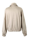 De Coeur Logo Zip-up Jacket Light Beige - AMI - BALAAN 3