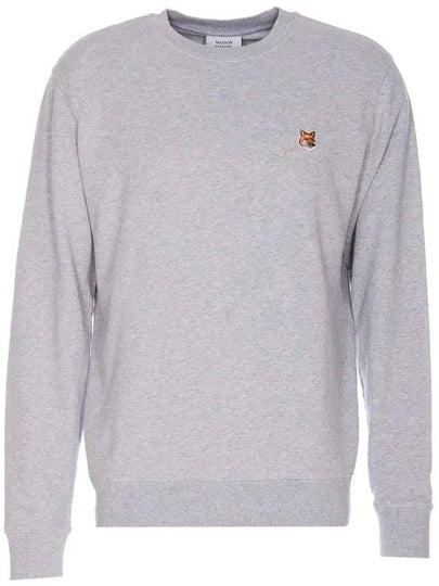 Fox Head Patch Regular Sweatshirt Light Grey Melange - MAISON KITSUNE - BALAAN 2