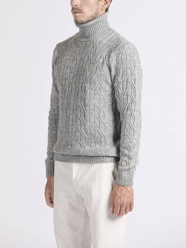 Made In Italy Melange Casual Turtleneck Knit F INIT51 - PANICALE - BALAAN 3