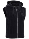 Official W CHANILLE KNIT HOOD VT BK - ANEWGOLF - BALAAN 4