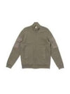 Felpa Aperta Zip-up Jacket Khaki - TEN C - BALAAN 2