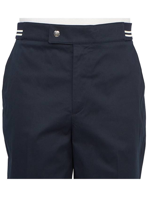 Logo Patch Straight Pants Navy - MONCLER - BALAAN 6