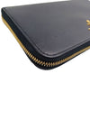 Women s 1MH506 Gold Lettering Logo Saffiano Long Wallet - PRADA - BALAAN 4