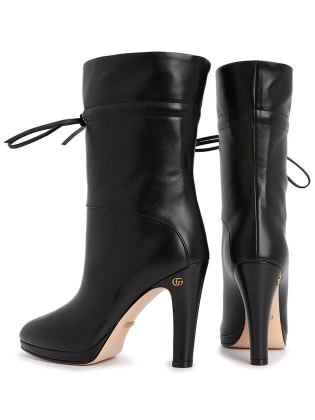 G Ankle Middle Boots Black - GUCCI - BALAAN 8