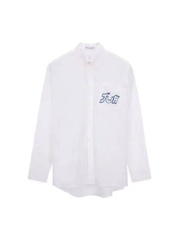 shirt women embroidery blouse white - JW ANDERSON - BALAAN 1